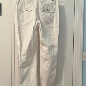 White Cargo Pants